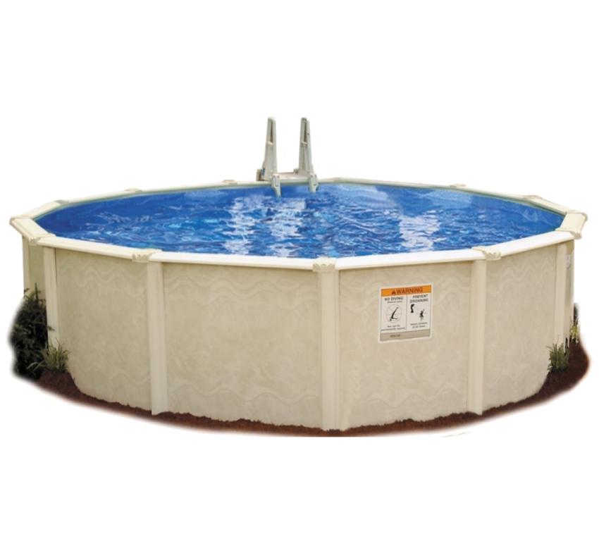 Interline Summer Stahl Schwimmbad Sunlake Set 2 | Blau | 460x460x132 cm Inkl. Winterabdeckung