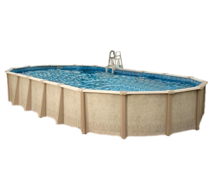 Interline Summer Stahl Schwimmbad Sunlake Set 1 | Blau | 850x490x132 cm Basic Set