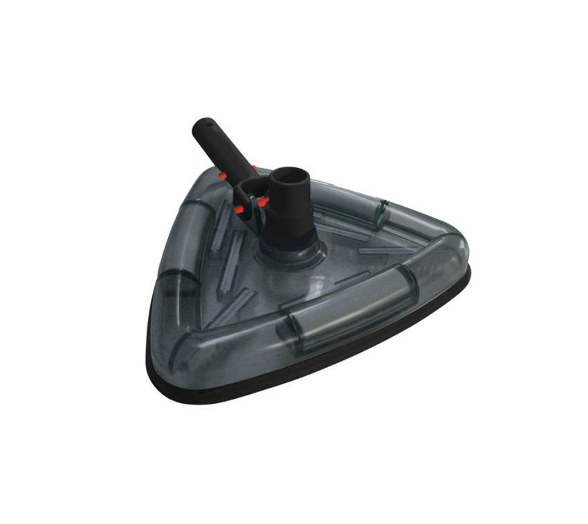Interline Summer Aluminium Bodensaugebürste Dreieck Deluxe | Schwarz | 
