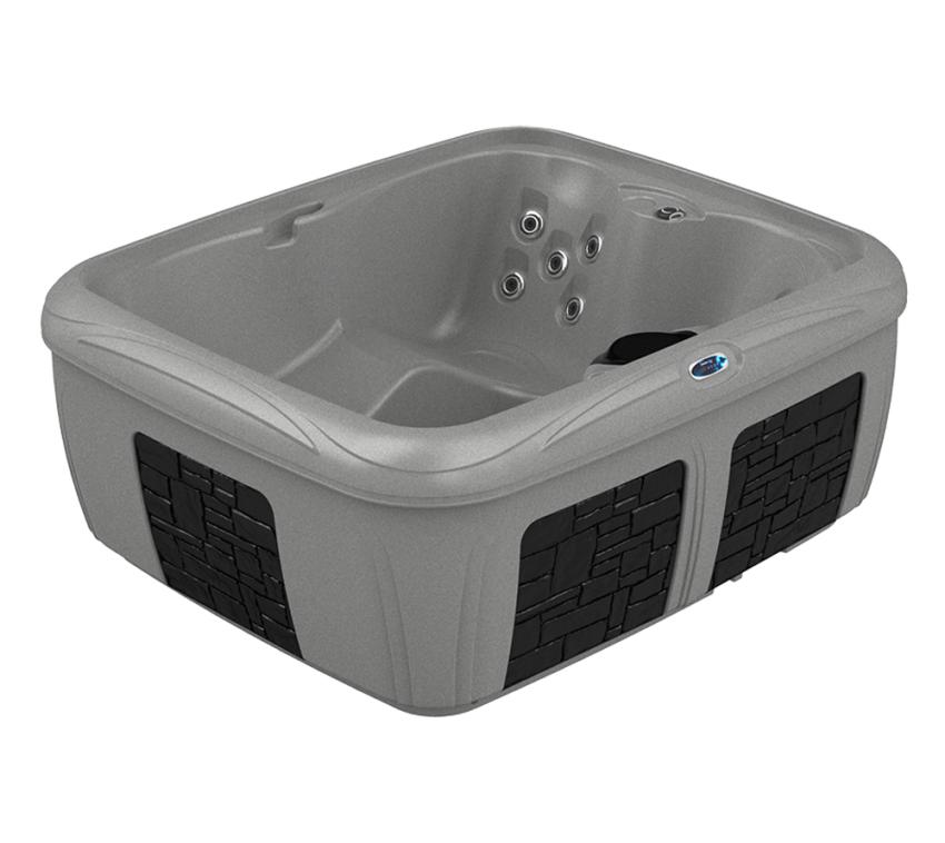 Interline Summer Outdoor Whirlpool EZL Mystic Diamond | Schwarz | 175x175x81 cm 