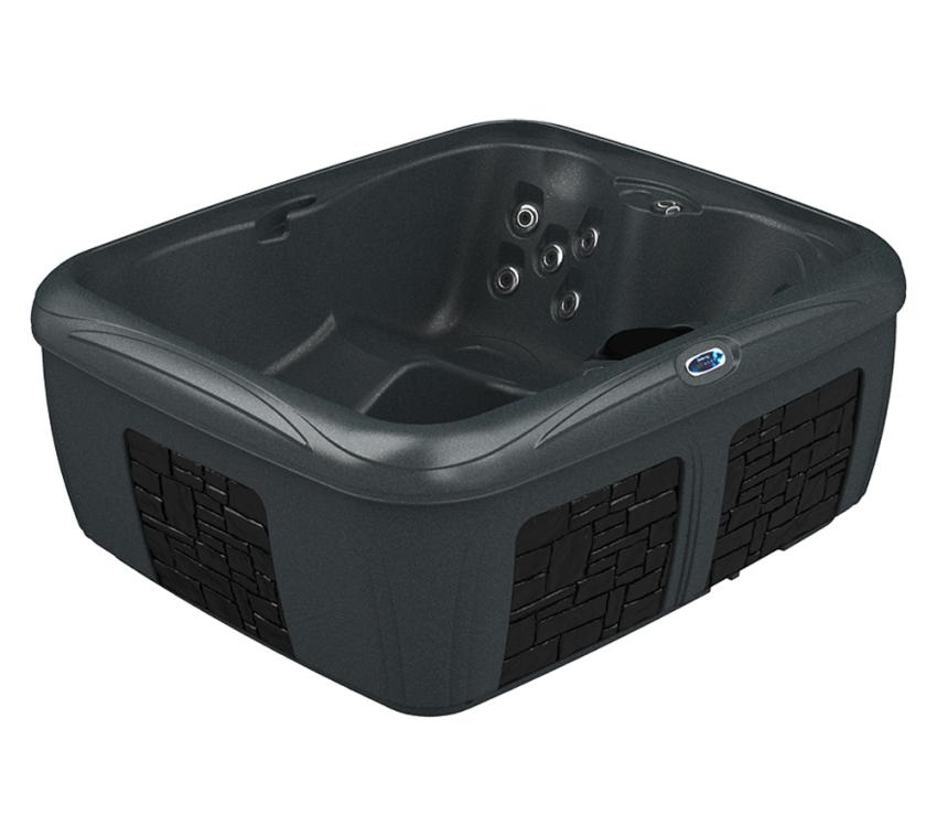 Interline Summer Outdoor Whirlpool EZL Black Diamond | Schwarz | 175x175x81 cm 