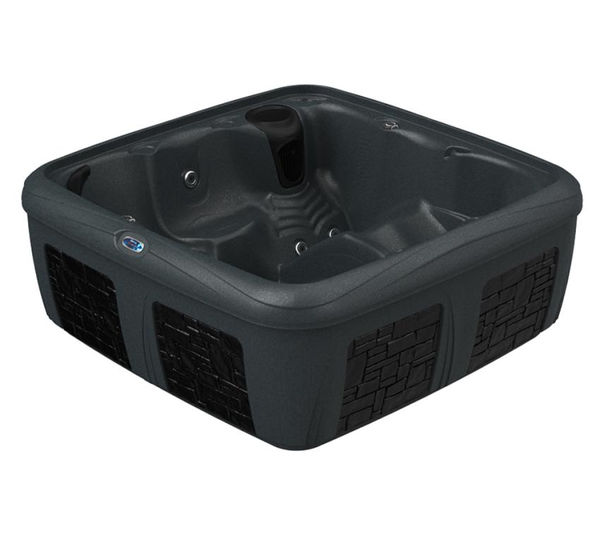 Interline Summer Outdoor Whirlpool Odyssey Black Diamond | Schwarz | 208x208x81 cm 