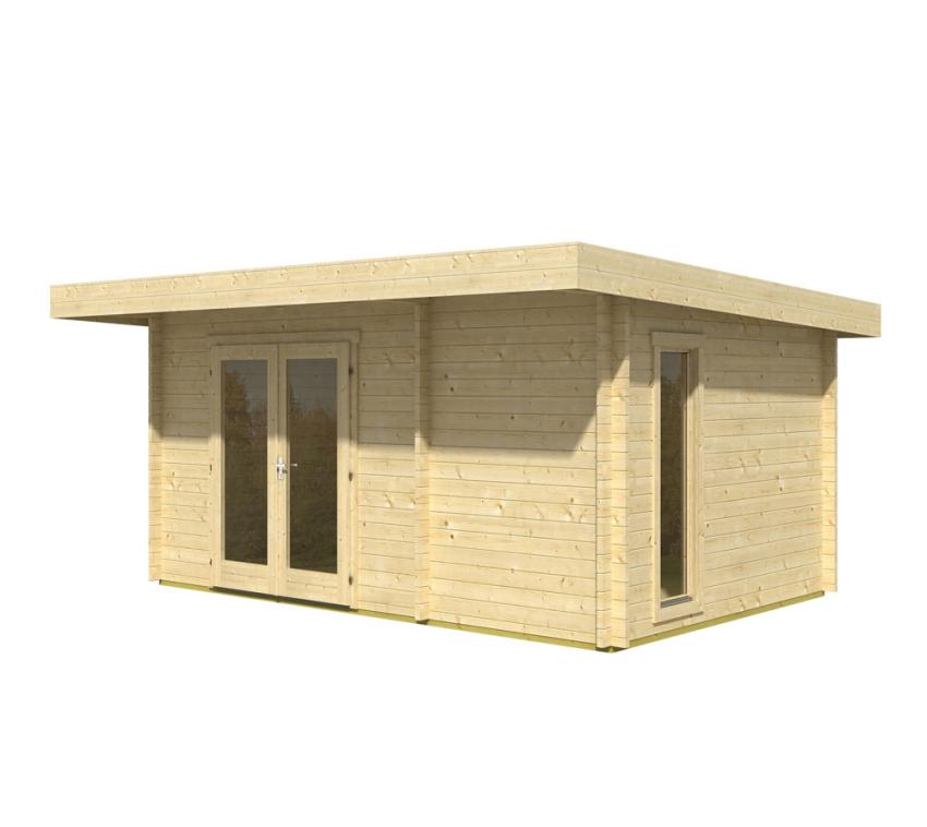 Lasita Maja Holz Gartenhaus Chameleon | 510 cm | Carbongrau