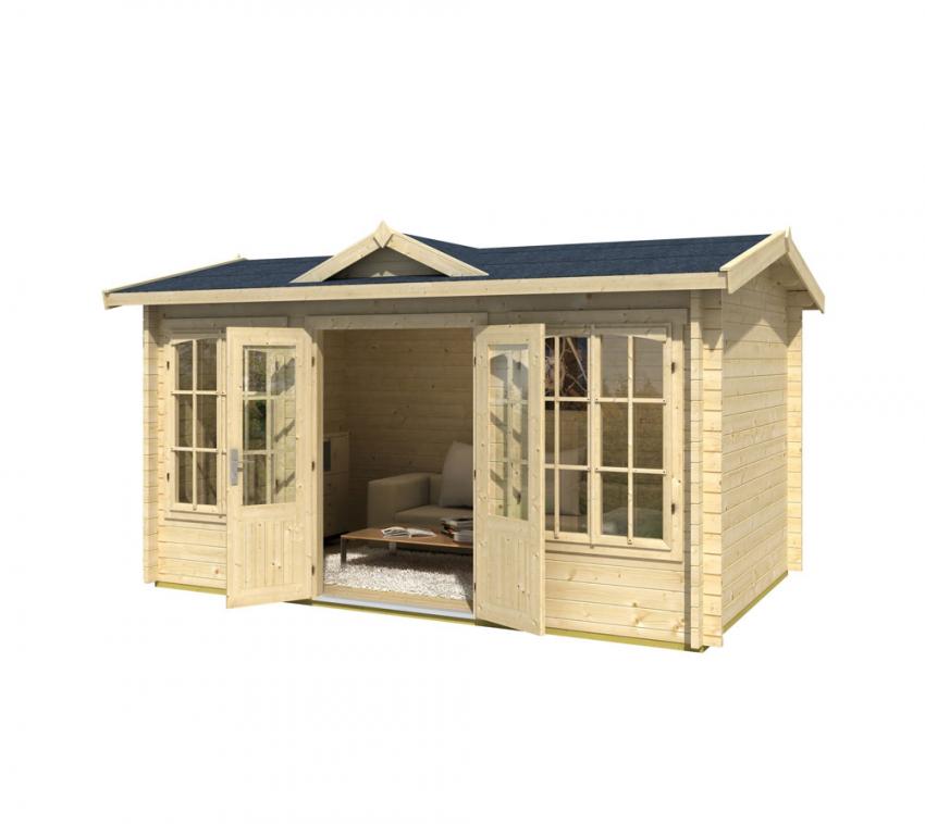 Lasita Maja Holz Gartenhaus Kensington | 240 cm | Natur