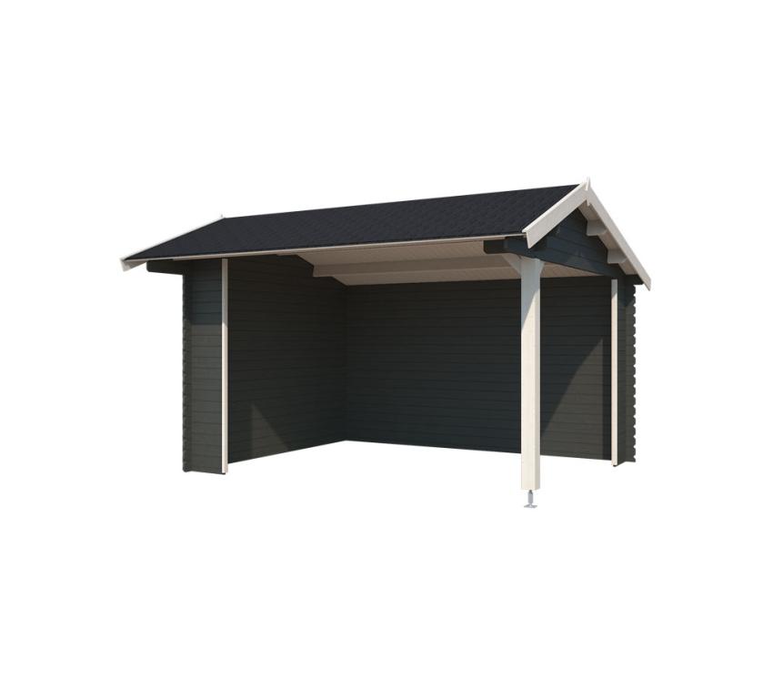 Lasita Maja Holz Gartenhaus Kirian 300 | 300x420 cm | Carbongrau