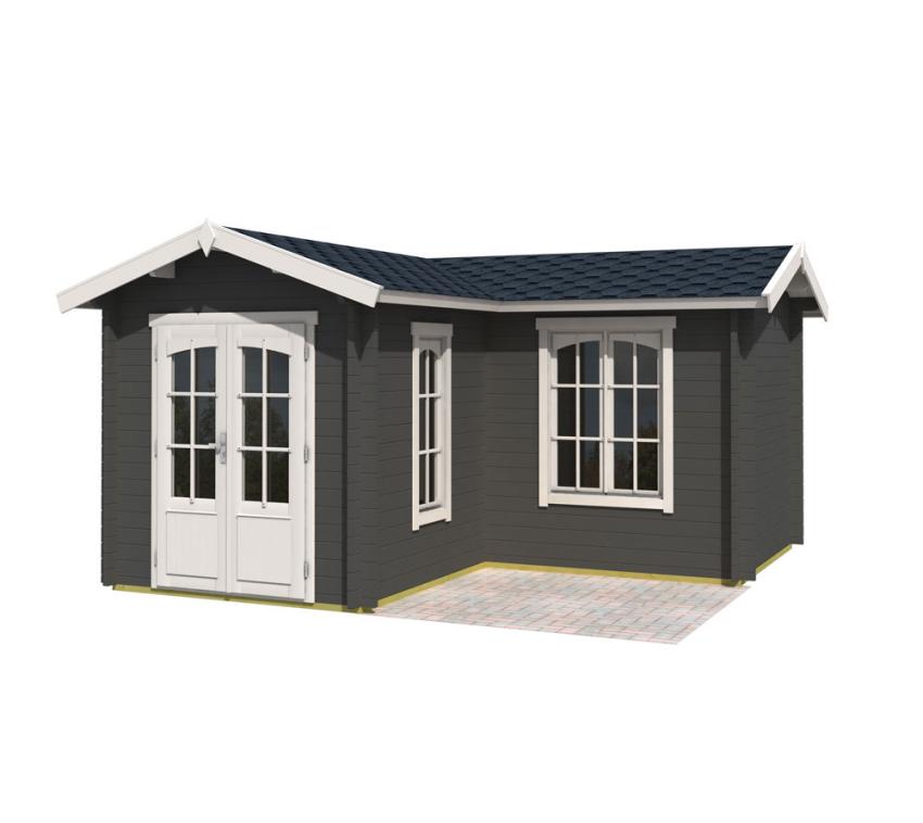 Lasita Maja Holz Gartenhaus Porthsmouth 44 | Carbongrau