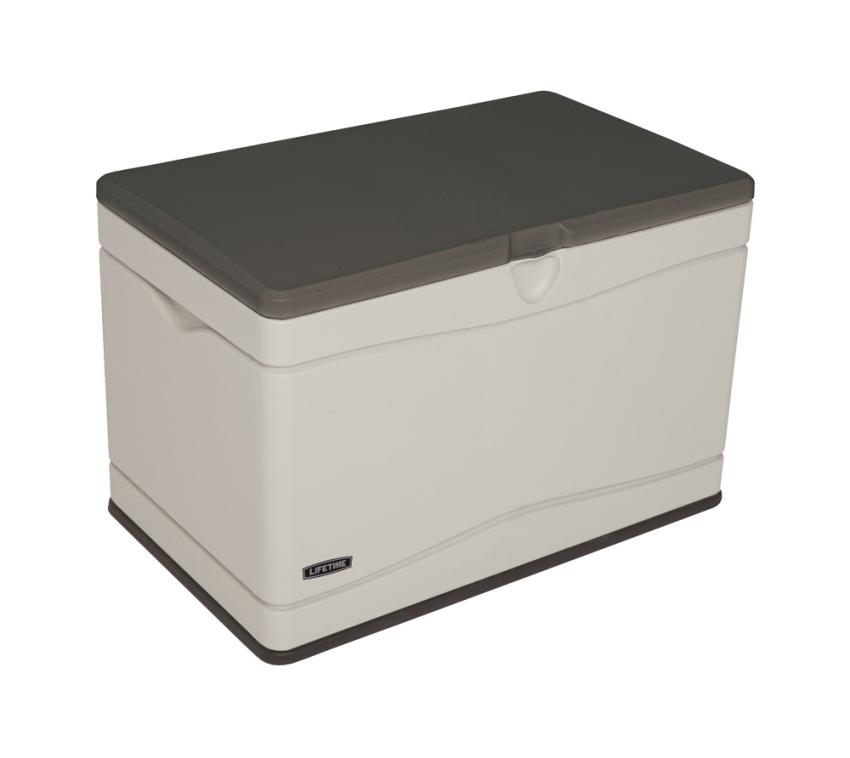 Lifetime Kunststoff Kissen Aufbewahrungsbox Sun 300 Liter | Lichtgrau | 99x61x66 cm 