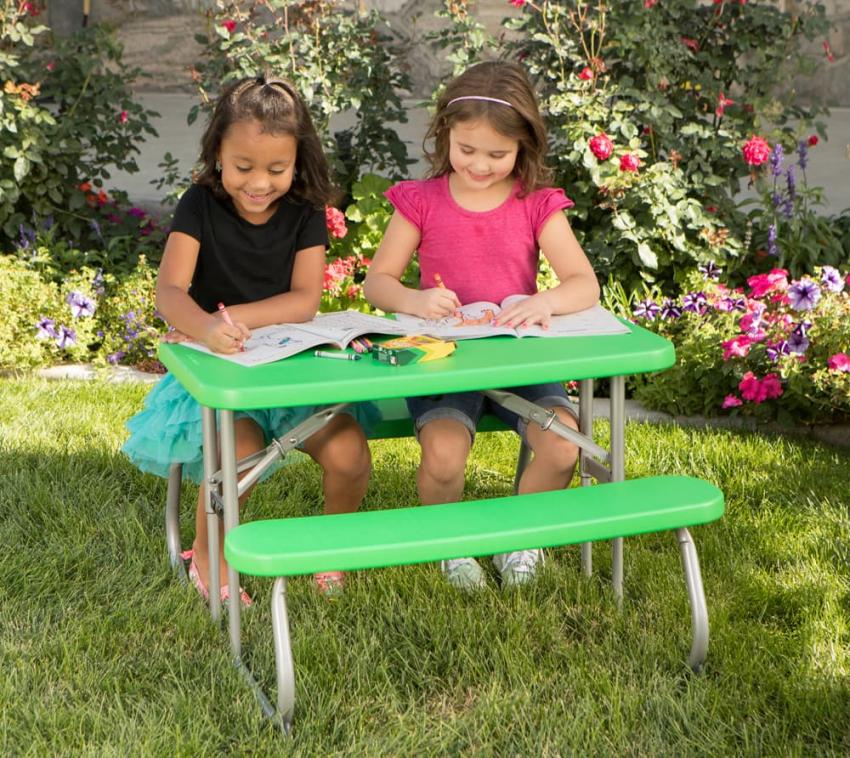Lifetime Kunststoff Picknicktisch Kinder grün 