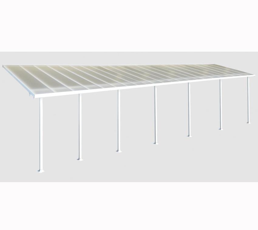 Palram - Canopia Aluminium Terrassenüberdachung Feria | Weiß | 295x1340x305 cm 