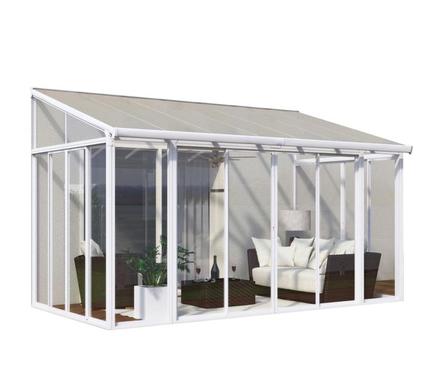 Palram - Canopia Wintergarten Sanremo weiß 300x425x310 cm 