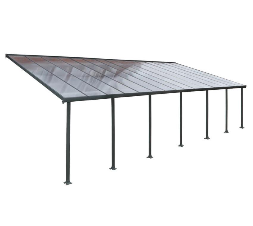 Palram - Canopia Terrassenüberdachung Feria | Anthrazit | 387x1035x305 cm 