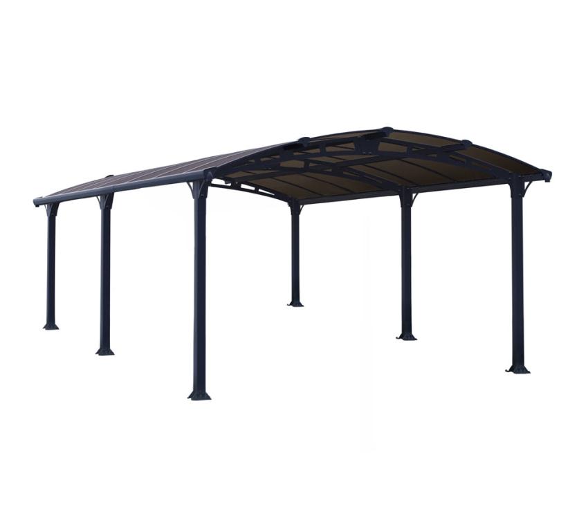 Palram - Canopia Aluminium Carport Arcadia 5000 | Anthrazit | 502x359x242 cm 