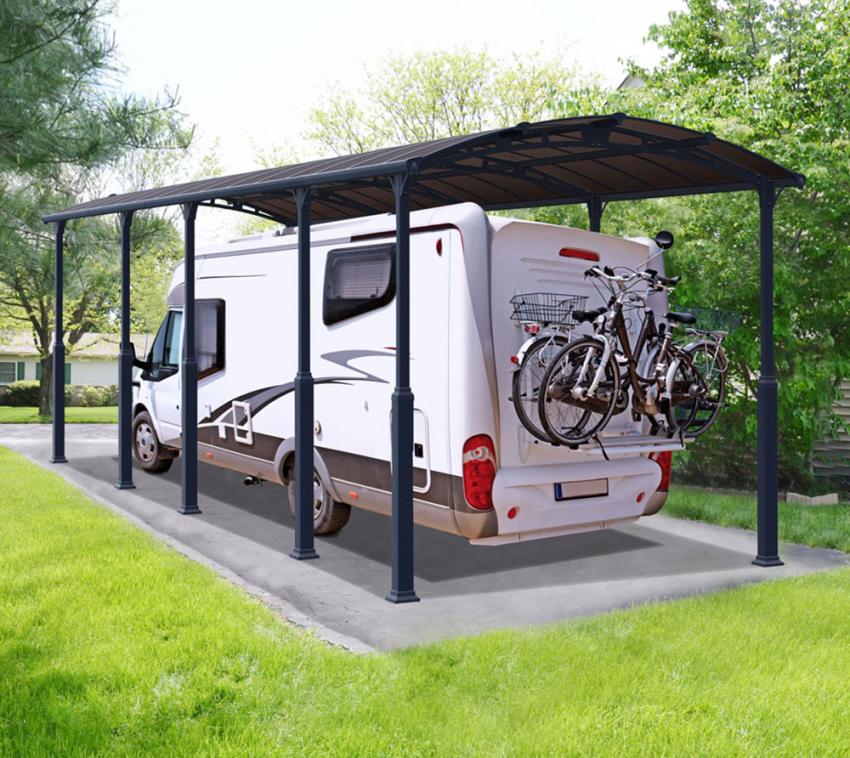 Palram - Canopia Aluminium Carport Arcadia Alpine 10600 | Anthrazit | 1072x359x352 cm 