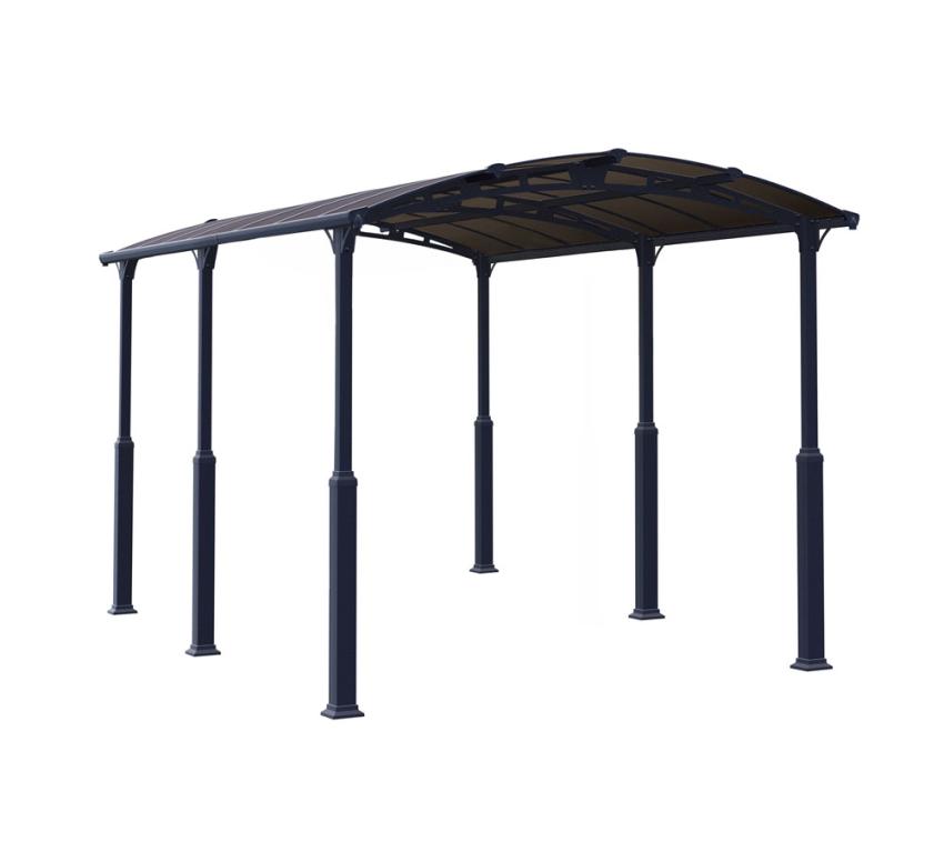 Palram - Canopia Aluminium Carport Arcadia Alpine 5000 | Anthrazit | 502x359x352 cm 