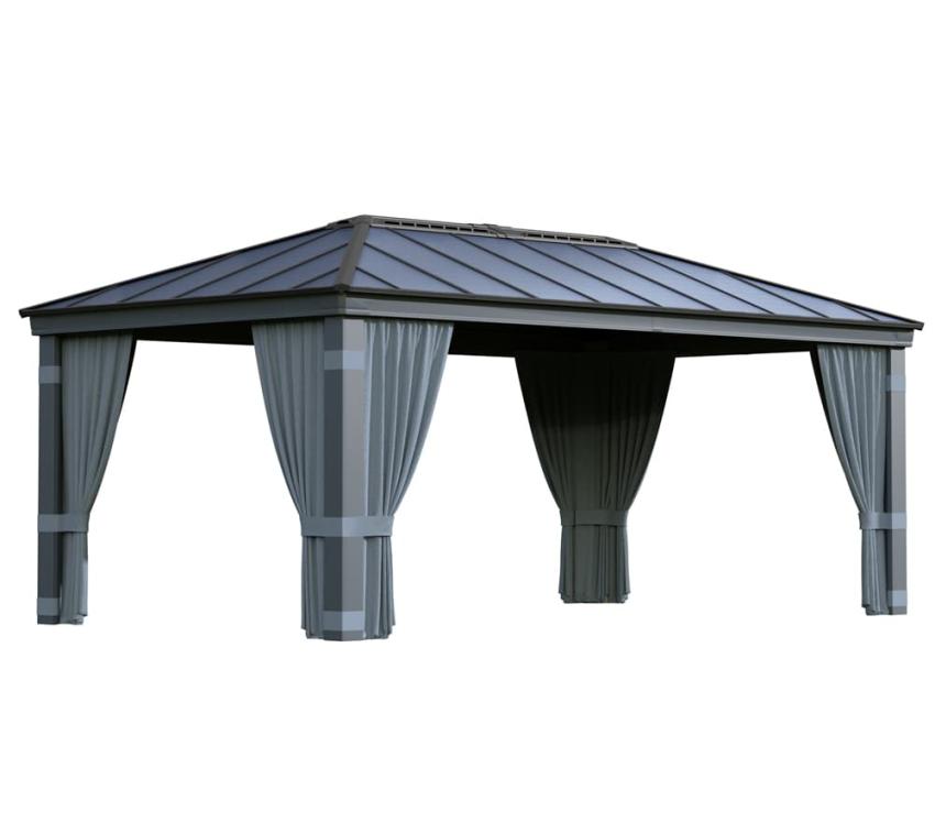 Palram - Canopia Vorhänge für Pavillon Dallas 6100 | Grau 