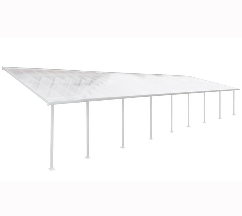 Palram - Canopia Aluminium Terrassenüberdachung Feria | Weiß | 387x1457x305 cm 