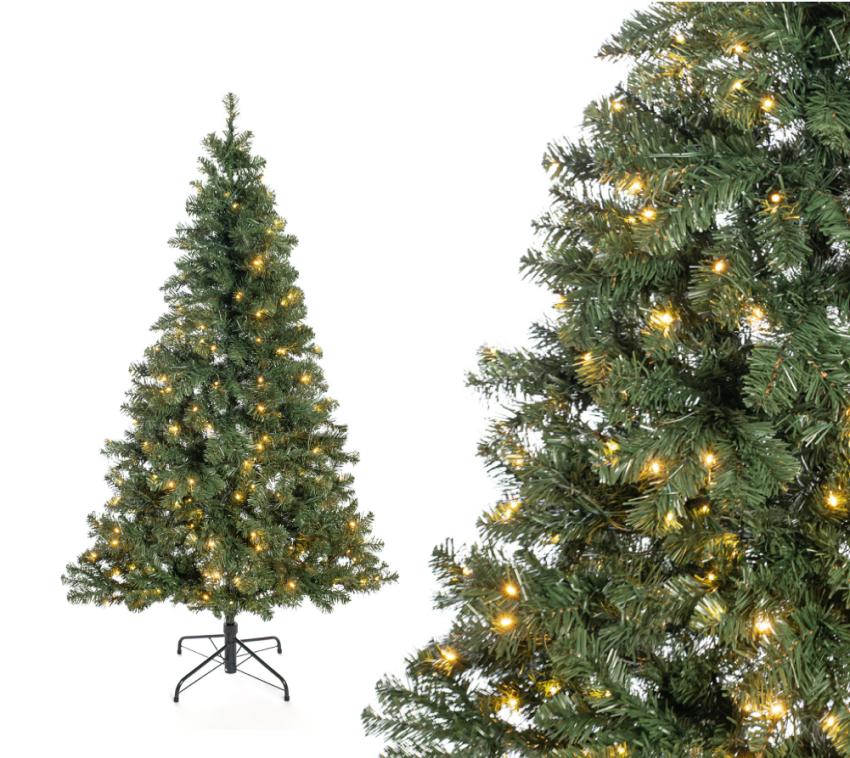 Evergreen Künstlicher Weihnachtsbaum Oxford Kiefer LED grün 180 cm 