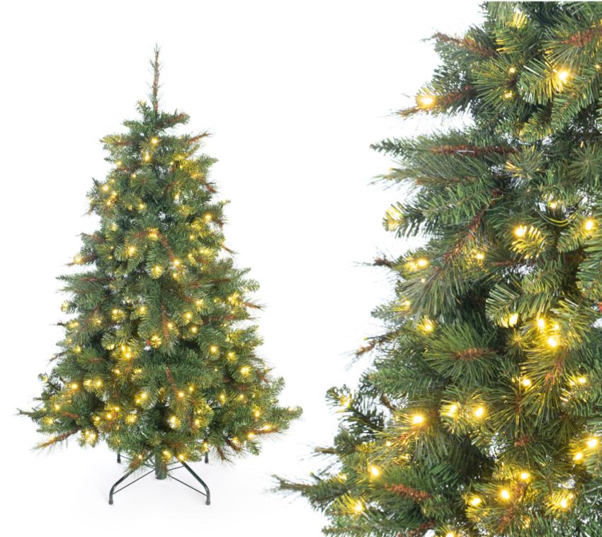 B-WARE Evergreen Künstlicher Weihnachtsbaum Mesa Fichte | inkl. LEDs | Grün | 180 cm 