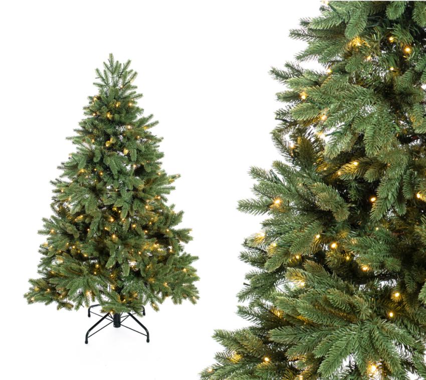Evergreen Künstlicher Weihnachtsbaum Roswell Kiefer | Inkl. LEDs | Grün | 150 cm 