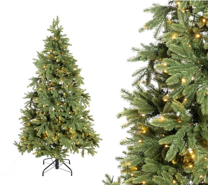 Evergreen Künstlicher Weihnachtsbaum Roswell Kiefer LED | Grün |  180 cm 