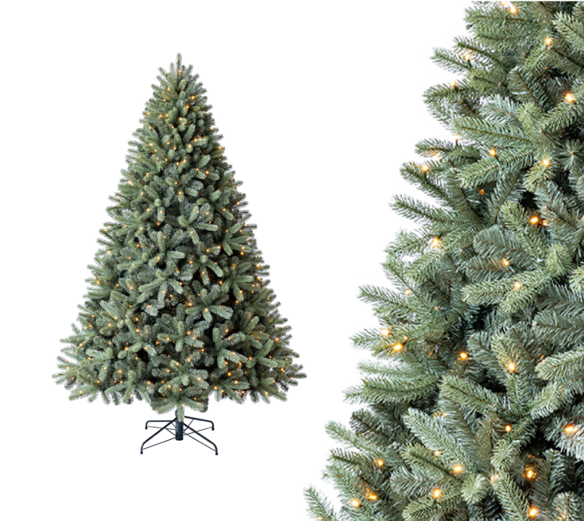 Evergreen Künstlicher Weihnachtsbaum Vermont Fichte | Inkl. LEDs | Grün | 240 cm 