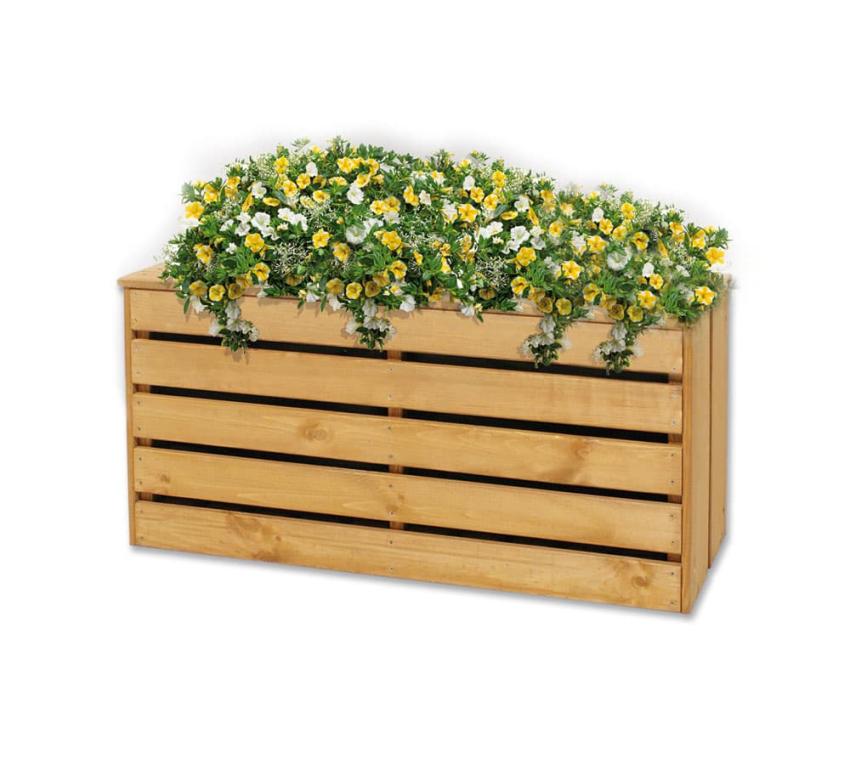 Westmann Holz Blumenkasten Flora | Natur | 100x30x43 cm 