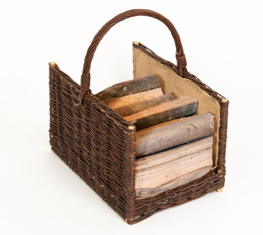 Westmann Holz Kaminholzkorb Olga | Natur | 34x50x31 cm 
