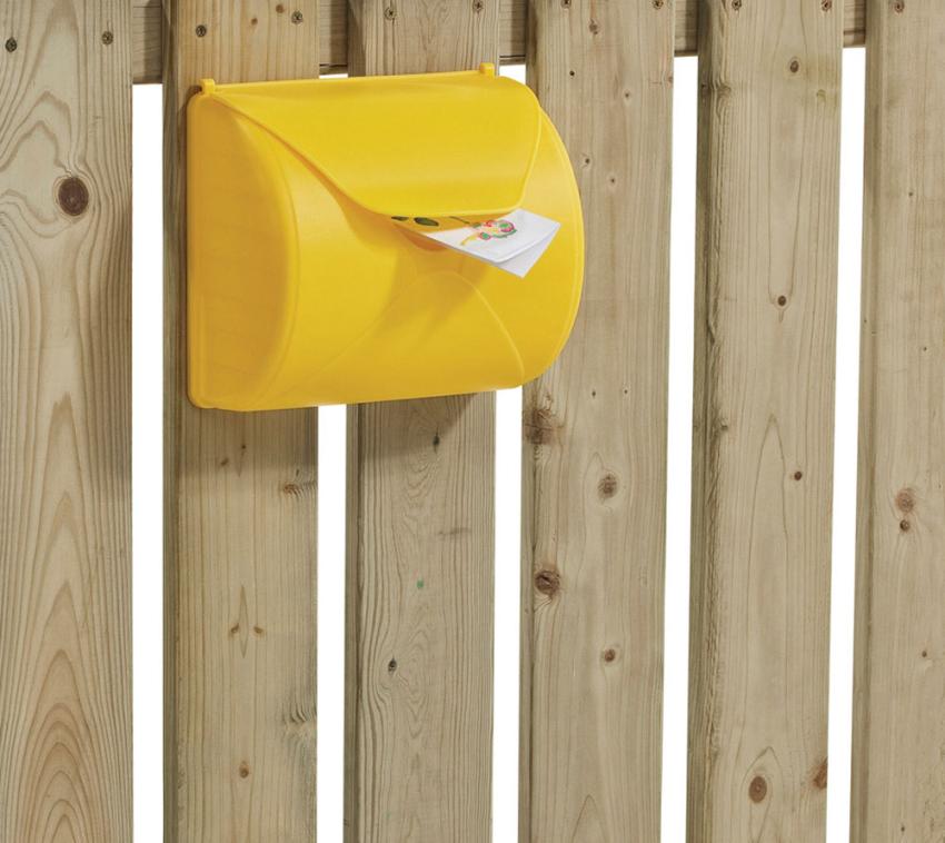 KBT Play Kunststoff Kinderspielhaus Zubehör Briefkasten gelb 
