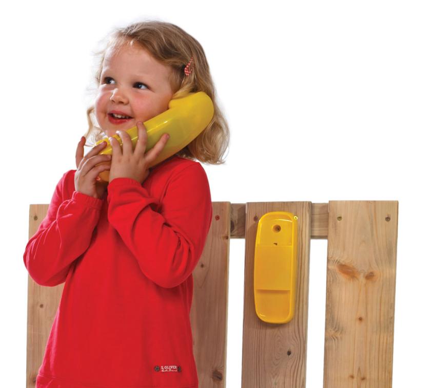 KBT Play Kunststoff Kinderspielhaus Zubehör Telefon | Gelb | 