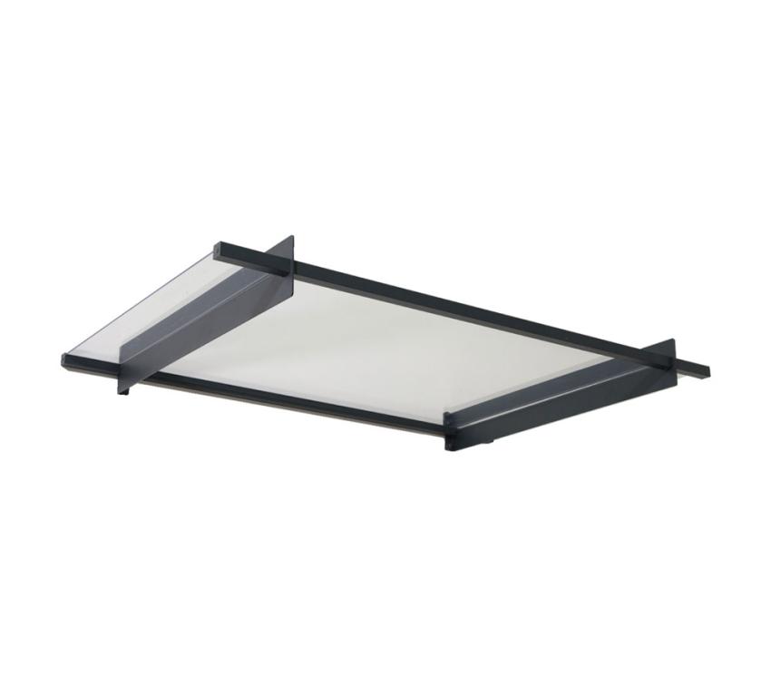B-WARE Palram - Canopia Vordach Nancy 1500 | Anthrazit | 94x151x14 cm 