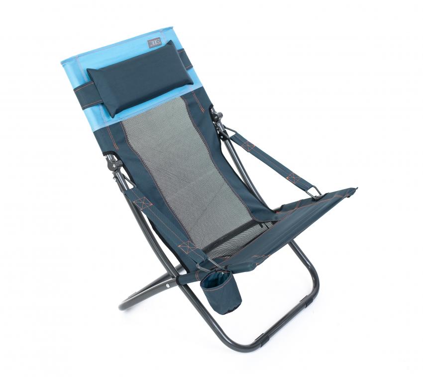 Rio Brands Camping Stuhl Klappstuhl inkl. Getränkehalter blau 