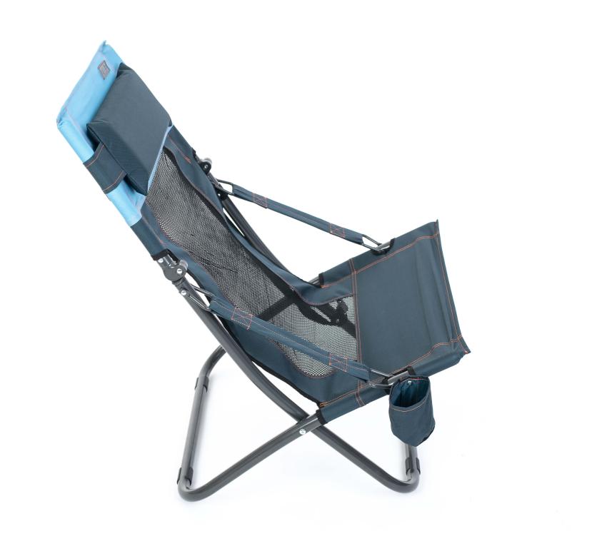 B-WARE Rio Brands Camping Stuhl Klappstuhl inkl. Getränkehalter blau 
