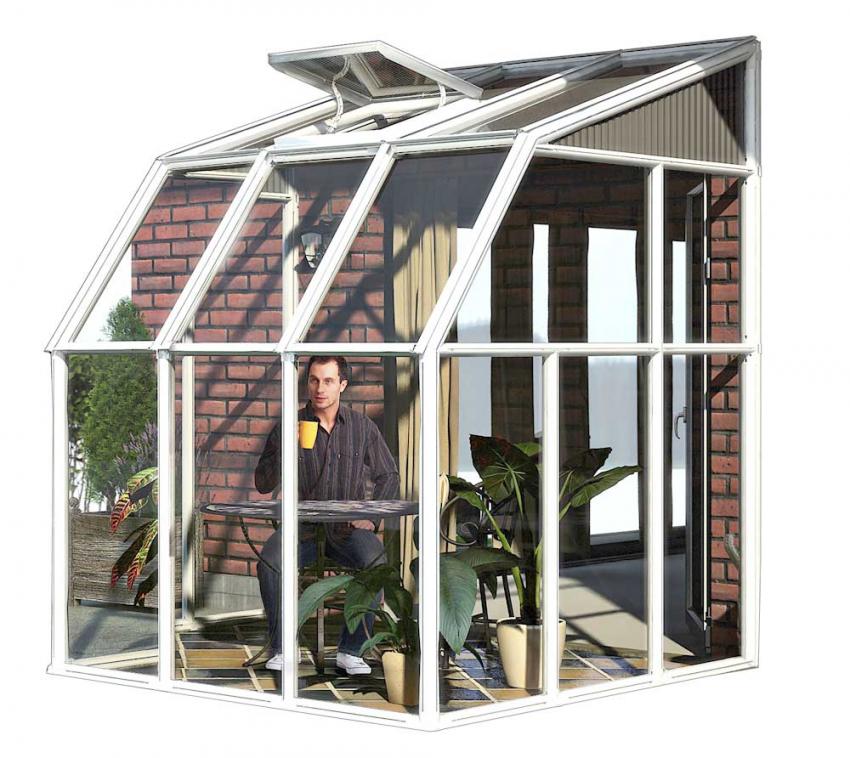 Rion Kunststoff Kaltwintergarten Sun Room 33 | Weiß | 200x201x247 