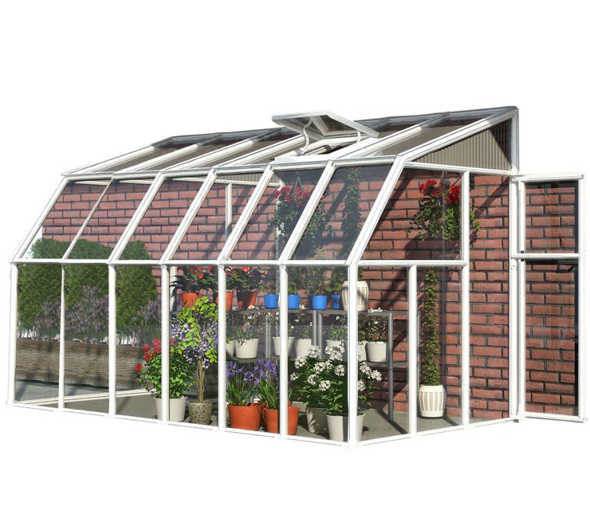 Rion Kunststoff Kaltwintergarten Sun Room 36 | Weiß | 386x201x247 cm 