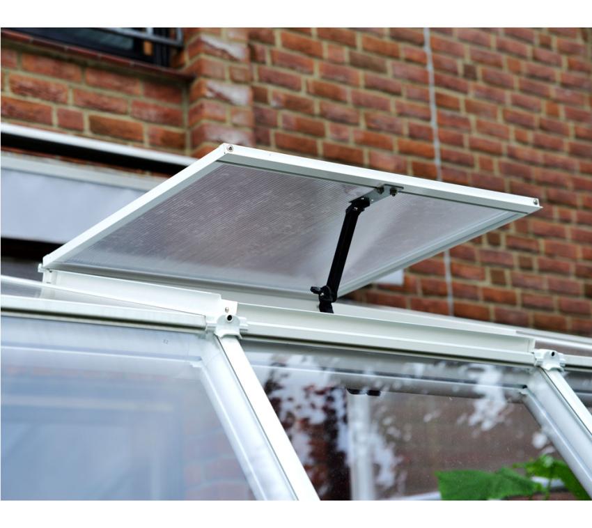 B-WARE Rion Dachfenster für Gewächshaus Sun Room | Weiß | 64x60 cm 