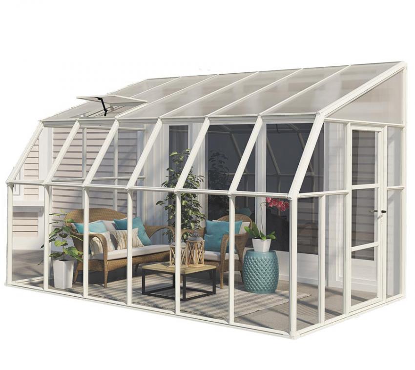 Rion Kunststoff Kaltwintergarten Sun Room 47 | Weiß | 446x258x266 cm 