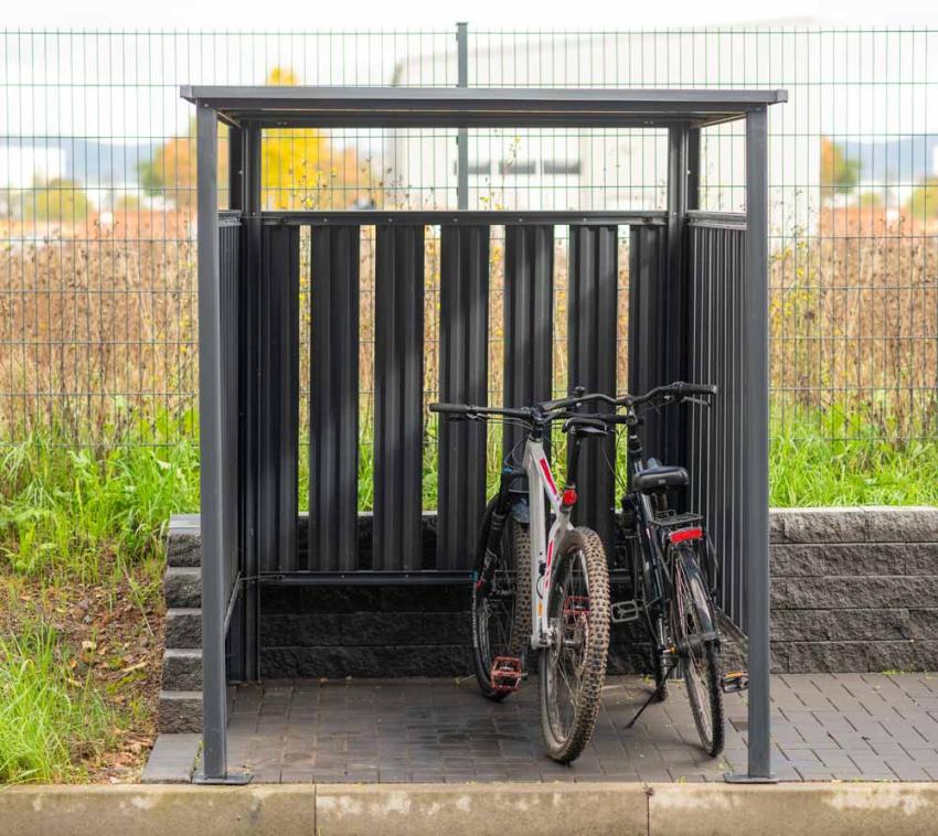 Westmann Stahl Fahrradgarage Unterstand anthrazit 200x180x210cm 