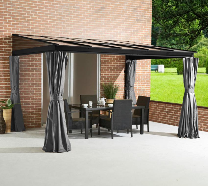 Sojag Aluminium Terrassenüberdachung St. Barth 812 | Anthrazit | 248x364x240 cm 