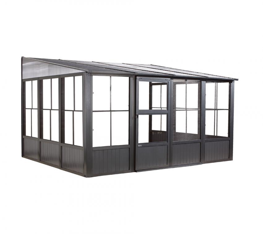Sojag Aluminium Pavillon und Wintergarten Mural 10x13, 309x404x244 cm 