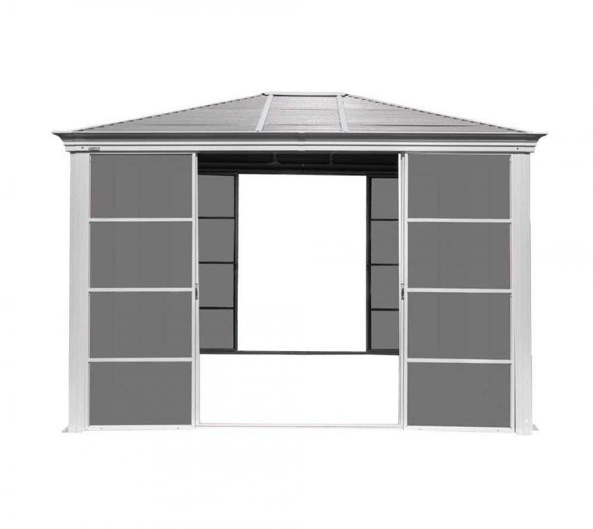 B-WARE Sojag Aluminium Pavillon Striano 1214 | Champagner | 427x362x296 cm 