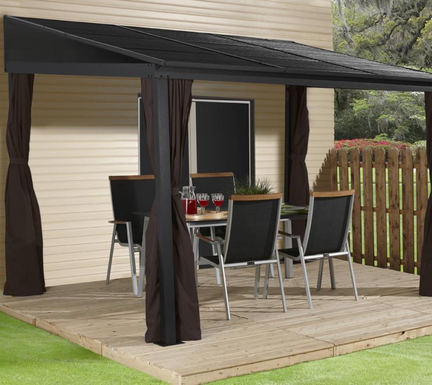 Sojag Aluminium Terrassenüberdachung Portland 1014 | Anthrazit | 288x426x240 cm 