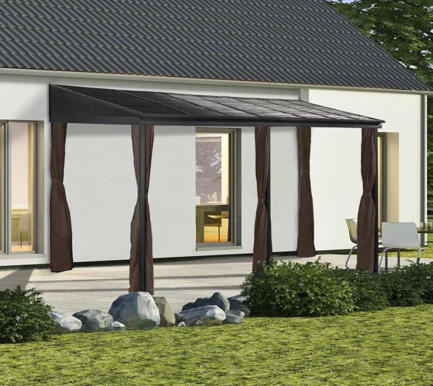 Sojag Aluminium Terrassenüberdachung Portland 1016 | Anthrazit | 288x488x240 cm 