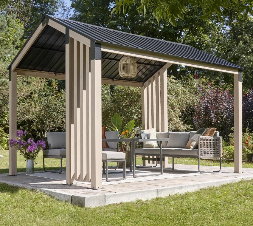 Sojag Lito 1017 | wetterfester Pavillon aus Aluminium | 3x3,5 m 