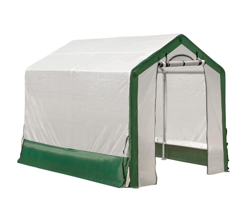 B-WARE ShelterLogic Foliengewächshaus | Weiß/Grün | 240x180x200 cm 