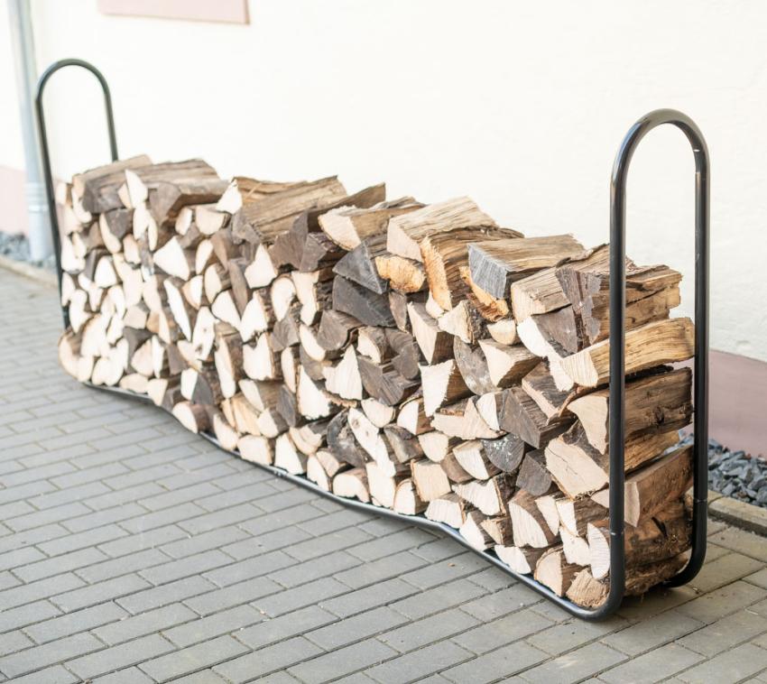 B-WARE ShelterLogic Kaminholzregal 240cm, 550kg Traglast 