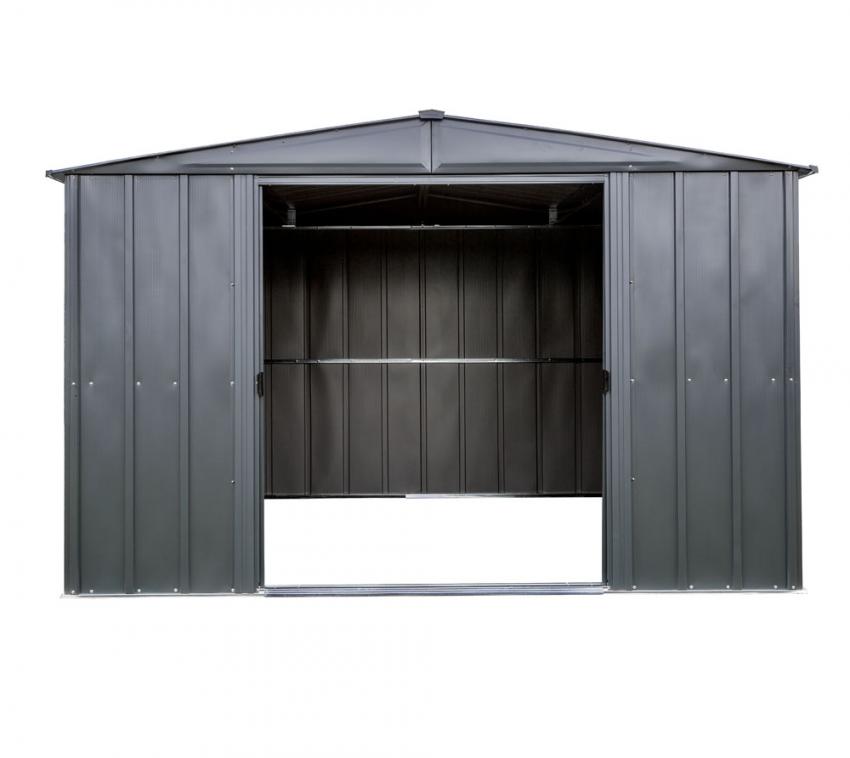 Spacemaker Metall Gerätehaus 10x10 grau 297x313x198 cm 
