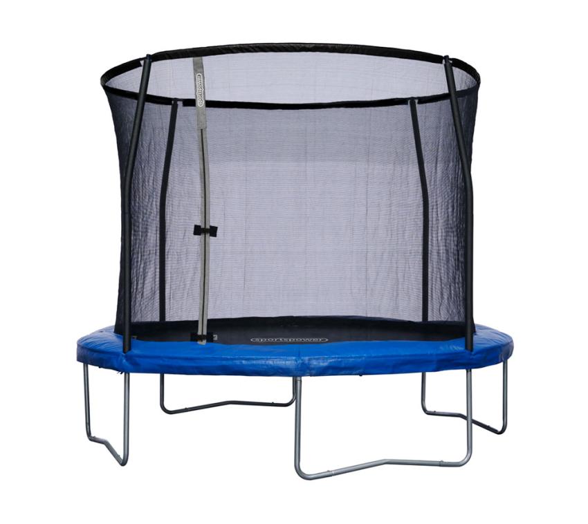 B-WARE Sportspower Stahl Trampolin inkl. Sicherheitsnetz | Blau | 305x305x255 cm 