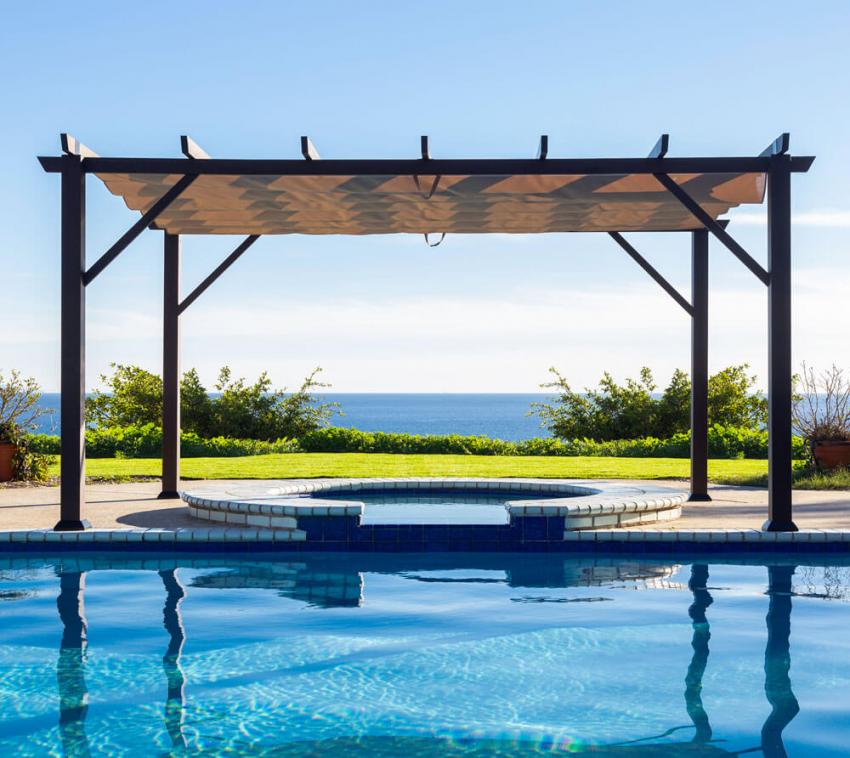 Paragon Outdoor Metall Pergola Modena 1220 | Braun | 360x623x239 cm 