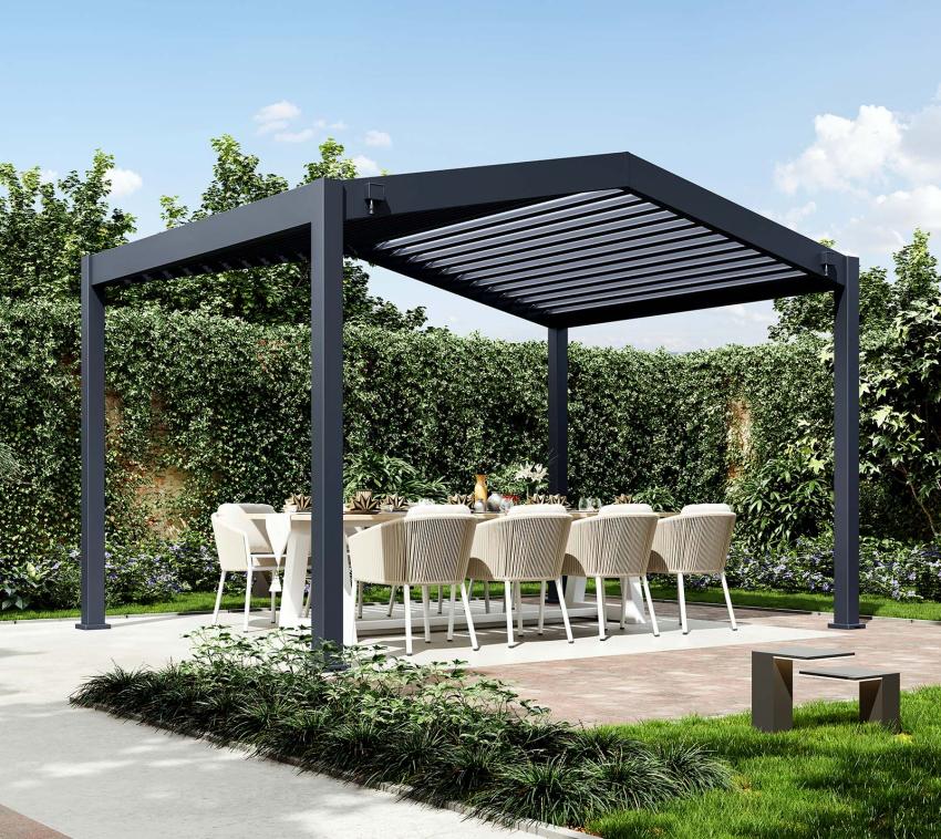 Paragon Outdoor Icon 1013 | Aluminium Pergola mit Lamellendach | 3x4 m 