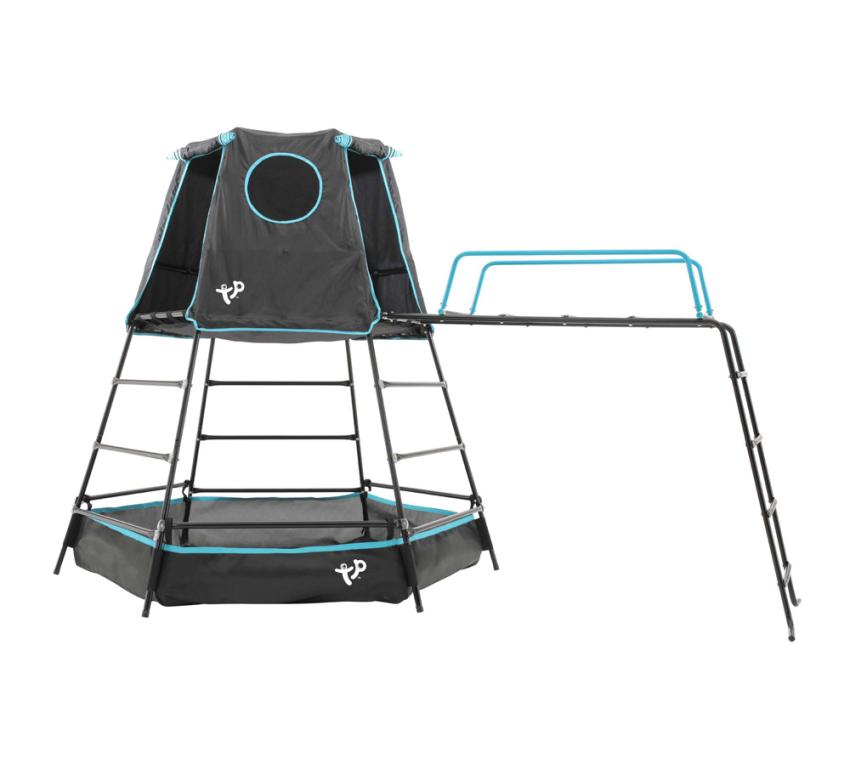 B-WARE TP Toys Stahl Klettergerüst Spielturm Explorer | Schwarz | 306x208x201 cm 